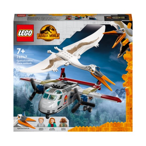 LEGO 76947 Jurassic World Quetzalcoatlus Plane Ambush Set, with Flying Dinosaur