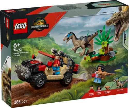LEGO Jurassic World Raptor Off-Road Escape Velociraptor Toy Dinosaur 76972