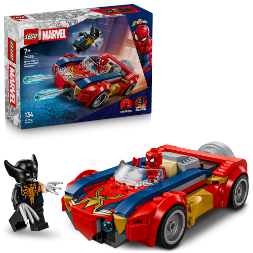 LEGO Marvel Spider-Man Car vs. Venomized Wolverine 76336