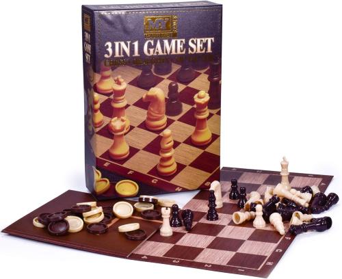 3 In 1 Chess, Draughts & Tic Tac Toe