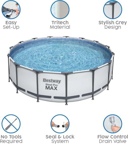 12ft x 30 Inch Bestway Steel Pro Max Pool -  - Fagan Toys