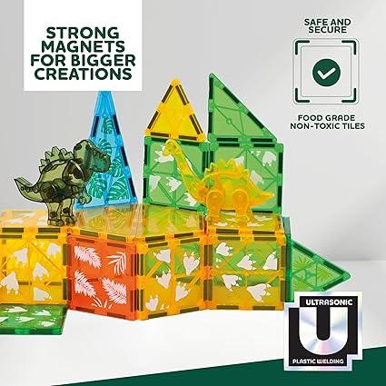 Magnetic Tiles Dino Set 30pc