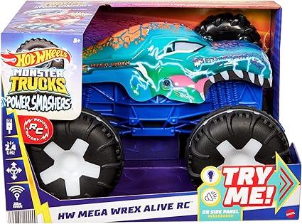 Hot Wheels Monster Trucks Remote Control Mega Wrex Alive 1:15 Scale