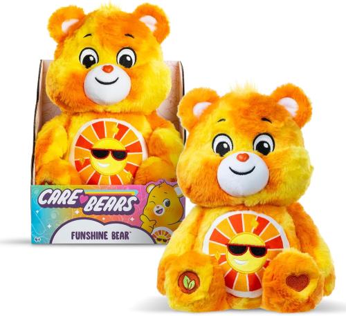 Care Bears 35cm Colour Splash Plush Funshine Bear