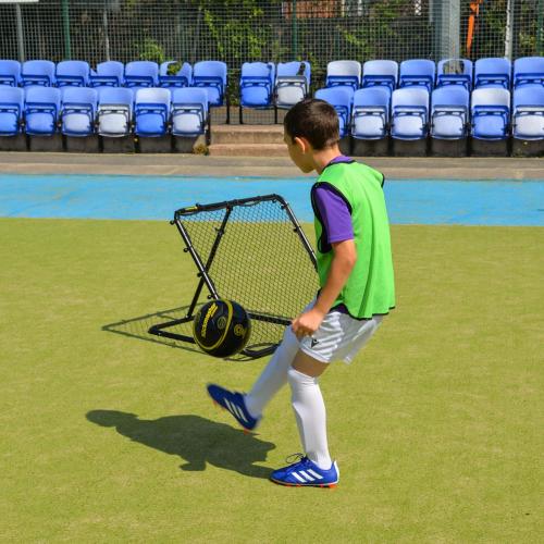 Kickmaster Adjustable Football Rebounder – 80cm Square Net for Training