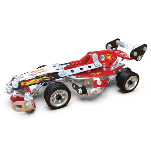 Meccano, 10-in-1 Racing Vehicles STEM Model Building Kit