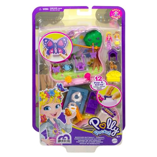 Polly Pocket Backyard Butterfly Compact Outdoor Theme