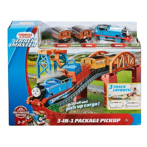 Thomas Motorised 3 in 1 Package Pickup Train Track