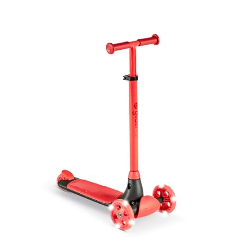 Yvolution Y Glider Kiwi, 3 Wheel Kick Scooter Red