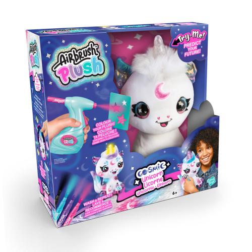 Airbrush Plush Light-up Cosmic Unicorn