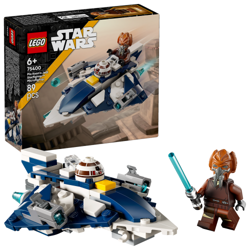 LEGO Star Wars Plo Koon’s Jedi Starfighter Microfighter Building Toy 75400