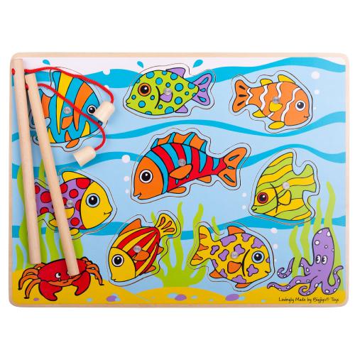 Bigjigs Toys Tropical Magnetic Fishing Game - Skill Development Toy
