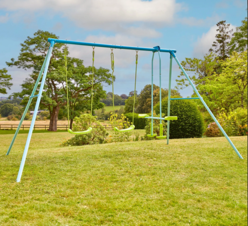TP Toys Triple Metal Swing Set with Glider Swing Seat - Toymaster - Fagan Toys