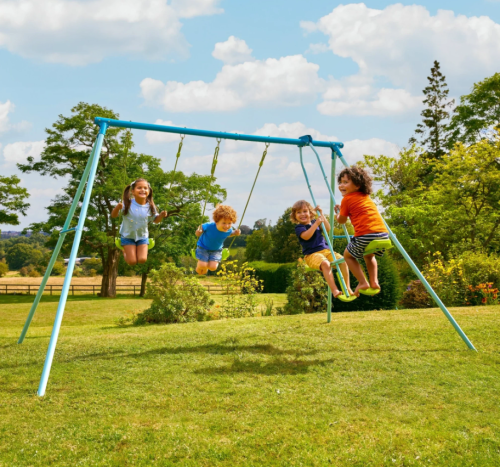 TP Toys Triple Metal Swing Set with Glider Swing Seat - Toymaster - Fagan Toys