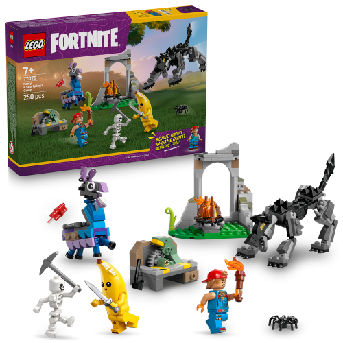 LEGO Fortnite Peely & Sparkplug’s Camp Video Game Building Set 77075