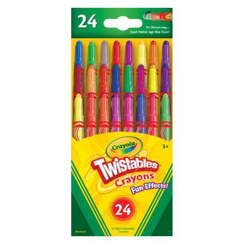 Crayola 24 Mini Twistable Special Effect Crayons