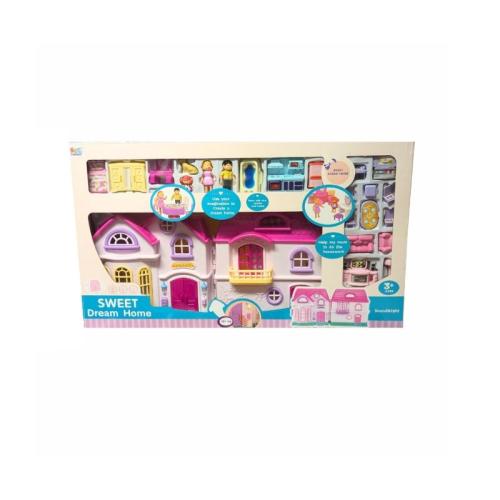 Dream house villa with figure and accessories