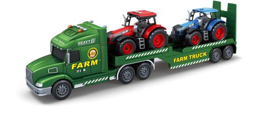 Farm Tractor Transporter Toy Set