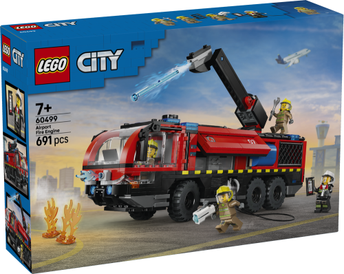 LEGO City Airport Fire Truck - Toy Truck Building Set 60499