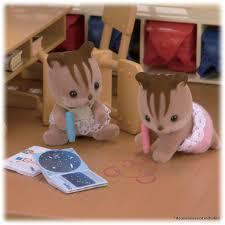 Sylvanian Families Walnut Squirrel Twins