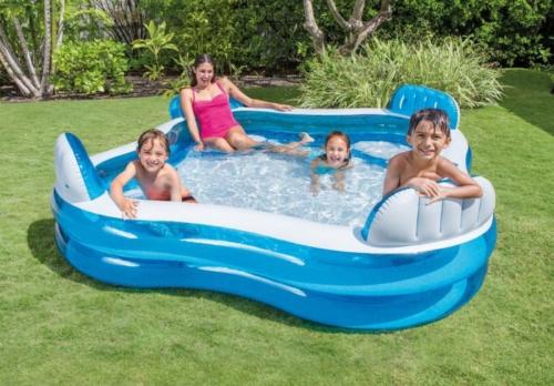 Intex Swim Center® Square Inflatable Family Lounge Pool 90x90 -  - Fagan Toys