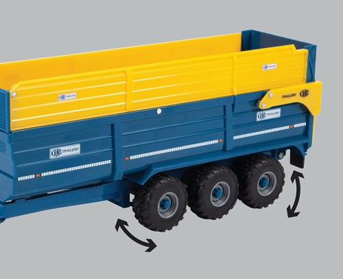 Britains Kane Tri-Axle Halfpipe Silage Trailer