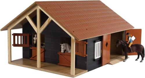 Kids Globe 1:24 Horsestable With Boxes & Workshop
