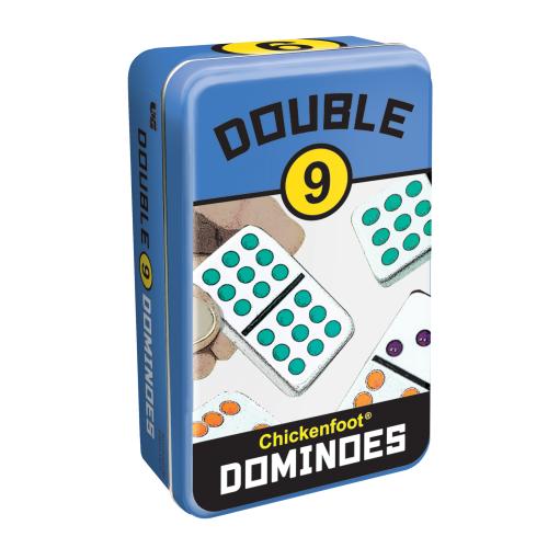 Double 9 Dominoes Tin Set