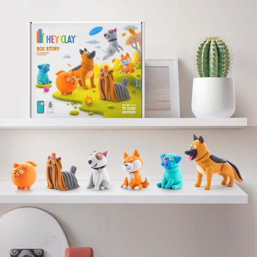 Hey Clay Dog Story Large Set