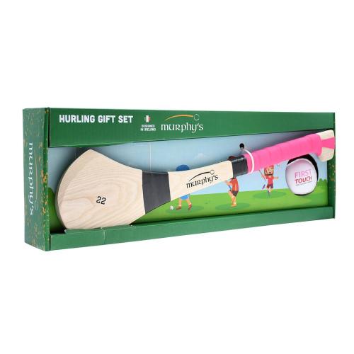 Murphy's Pink Hurley & Sliotar Gift Set (Size 20, Gaelic Sports)