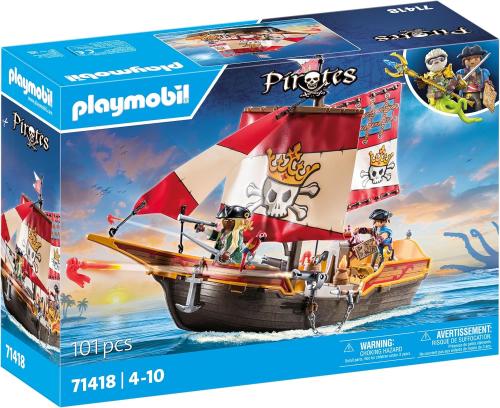 Playmobil Pirates 71418 Pirate Ship 101 Piece Set