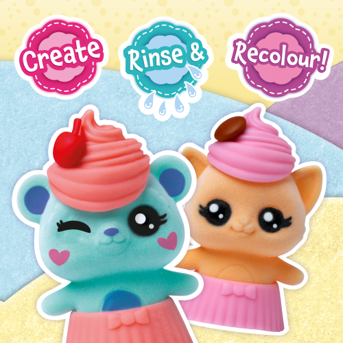 Fuzzikins Baby Cakes Chocolate and Cherry Cupcakes (Cherry Bear & Chocolate Cat) -  - Fagan Toys