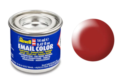 Revell Silk "Fiery Red" (RAL 3000)Enamel Color Enamel 14ml