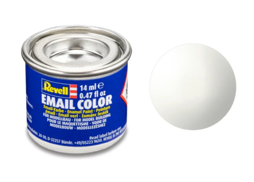 Revell Gloss "White" (RAL 9010) Enamel Color Enamel - 14ml