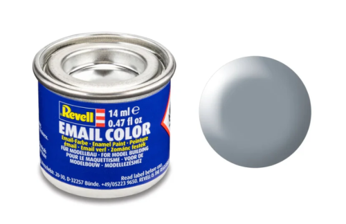 Revell Silk "Grey" (RAL 7001) Enamel Color Enamel - 14ml