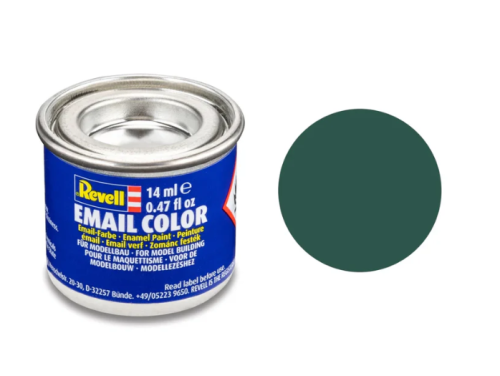 Revell Matt "Sea Green" (RAL 6028) Enamel Color - 14ml