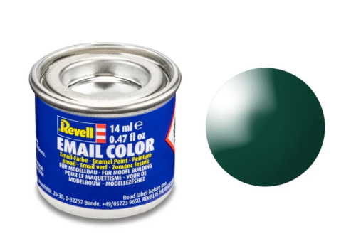 Revell Gloss "Sea/Moss Green"(RAL 6005)Enamel Color - 14ml