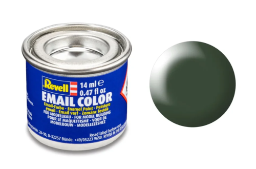 Revell Silk "Dark Green"(RAL 6020)Enamel Color Enamel 14ml