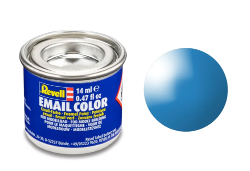Revell Gloss "Light Blue" (RAL 5012) Enamel Color - 14ml