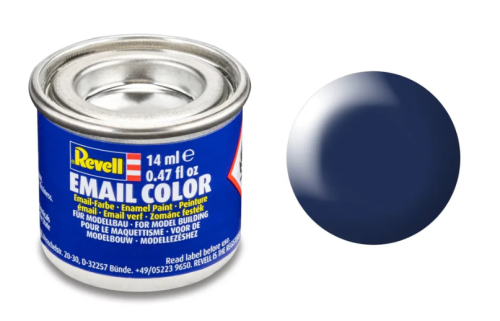 Revell Silk "Lufthansa-Blue" (RAL 5013)Enamel Color - 14ml
