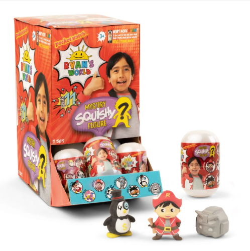 Ryan's World Movie Mystery Squishy Figurines