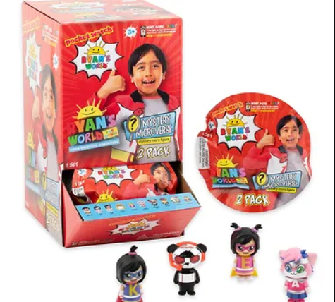 Ryan's World Movie Micro Mystery Figures Blind Bags