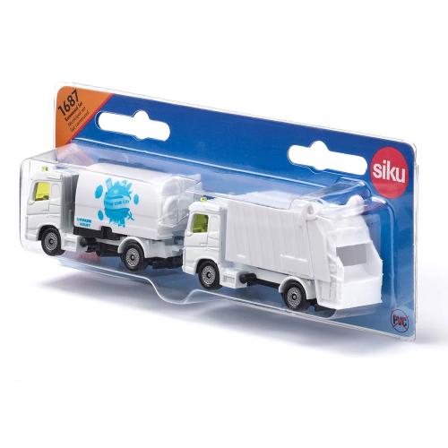 Siku Road Sweeper & Garbage Truck - Scale 1/87