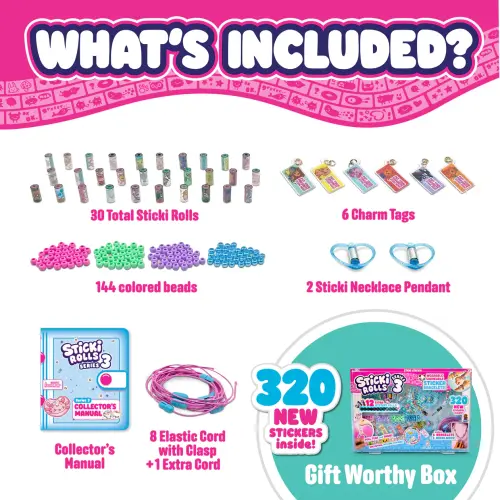 Sticki Rolls Sticki Station Series 3 with 320 Stickers -  - Fagan Toys