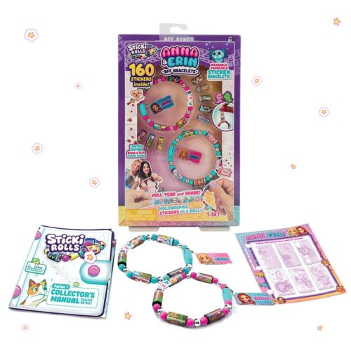 Sticki Rolls Anna & Erin Sticker Jewellery Making Set BFF Bracelets