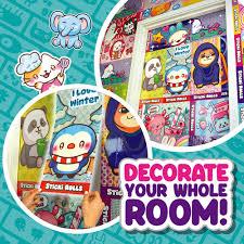 Sticki Rolls Jumbo Sticki Giant Wall Stickers 3 Pack Assortment