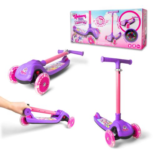 Unicorn Trail Twist Folding Light Up Scooter -  - Fagan Toys