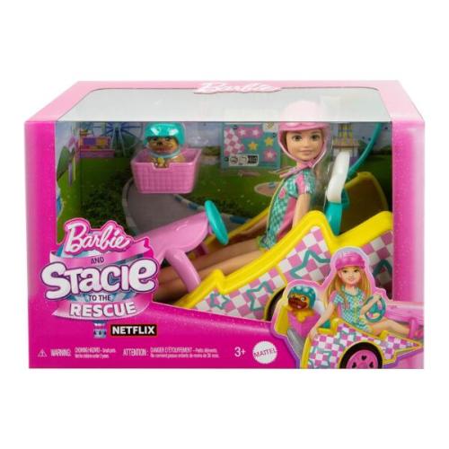Barbie Stacie Racer Doll With Go-Kart Toy Car