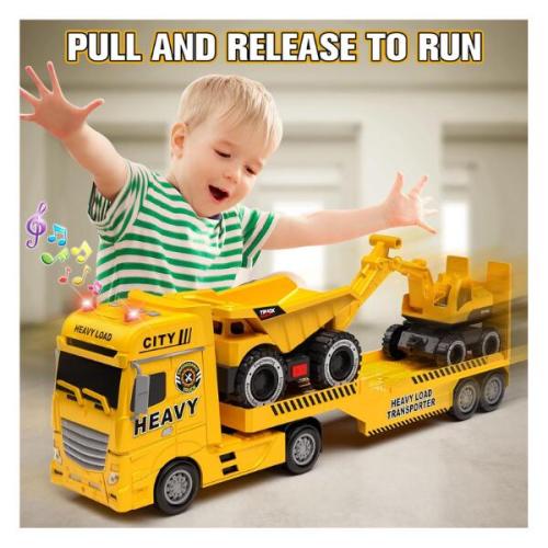 Heavy Load Construction Transporter Truck Set