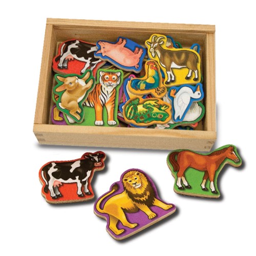 Wooden Animal Magnets, Age 3+